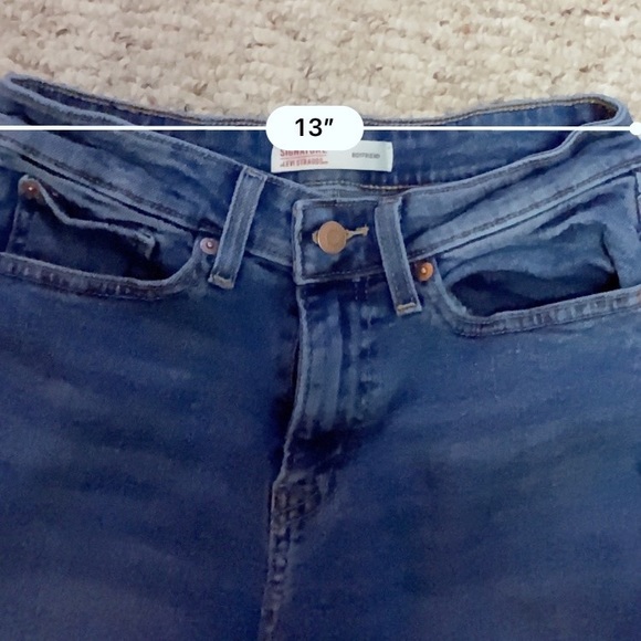 Women’s Signature Levi’s Cuffed Boyfriend Denim Jeans, Size 6, EUC - Picture 8 of 8